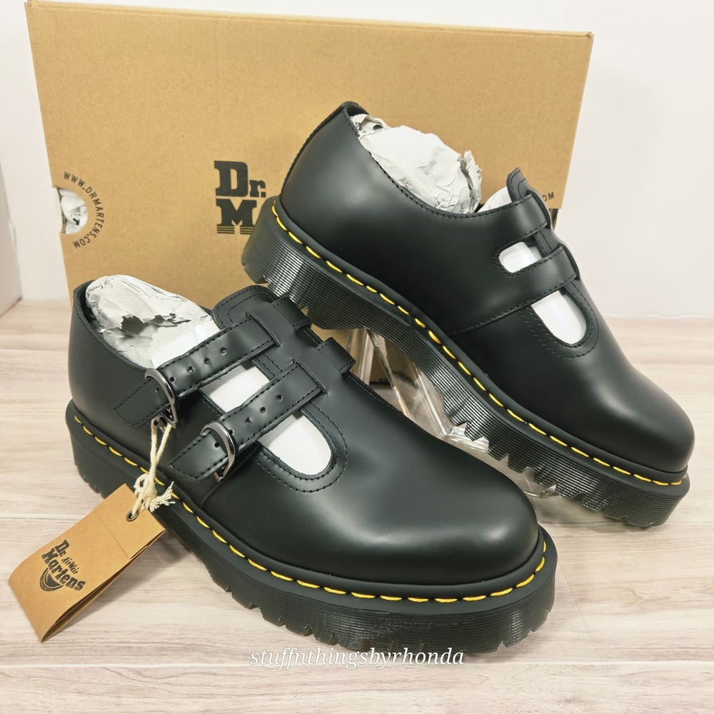 New In Box With Tags - Dr. Martens 8065 II Bex Smoothe Women's US 10 Black Shoes